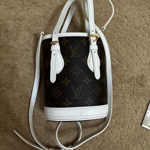 Louis Vuitton Monogram Brown and White Crossbody Bag